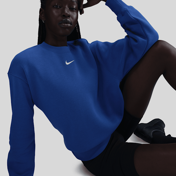 Nike   Sportswear Phoenix Fleece Oversized Crew blu 42209 3
