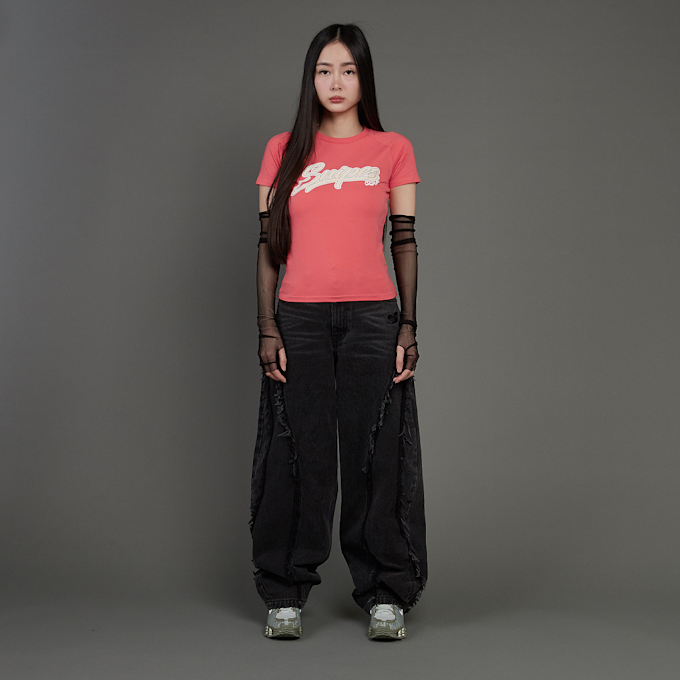 SNIPES Snipes Varsity Raglan Tight Tee rosso 45595 5