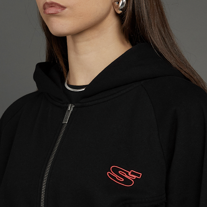 SNIPES Snipes S Patch Oversized Hoodie zwart 45597 3