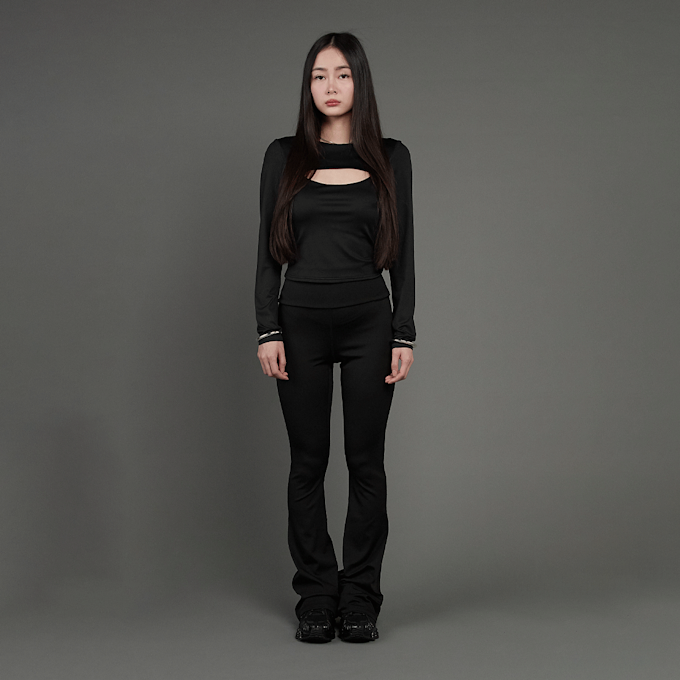SNIPES S Cube Cut Out Longsleeve nero 45598 5