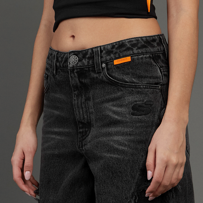 SNIPES S Cube Inside Out Baggy Denim grijs 45599 3