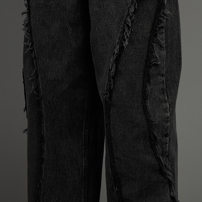 SNIPES S Cube Inside Out Baggy Denim grijs 45599 5