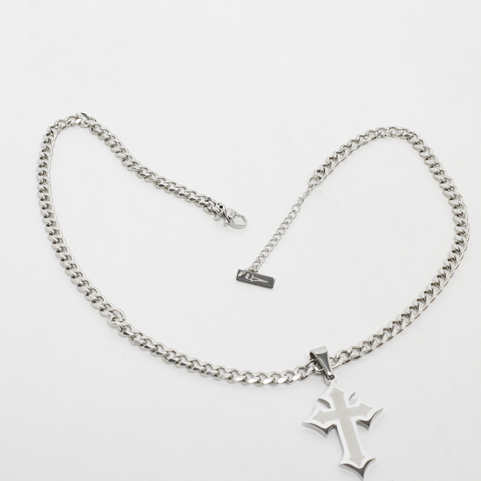 fainz Frozen Cross Chain argent 46283 2