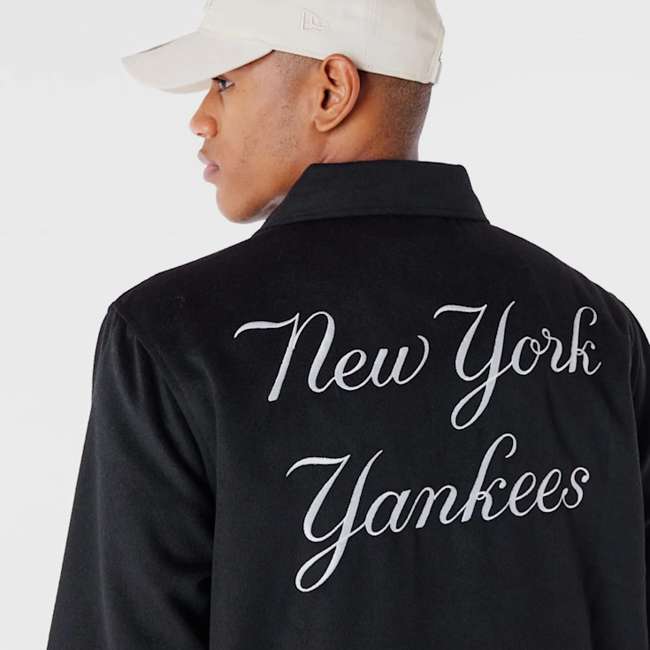 New Era New York Yankees MLB Wool Coach Jacket schwarz kaufen