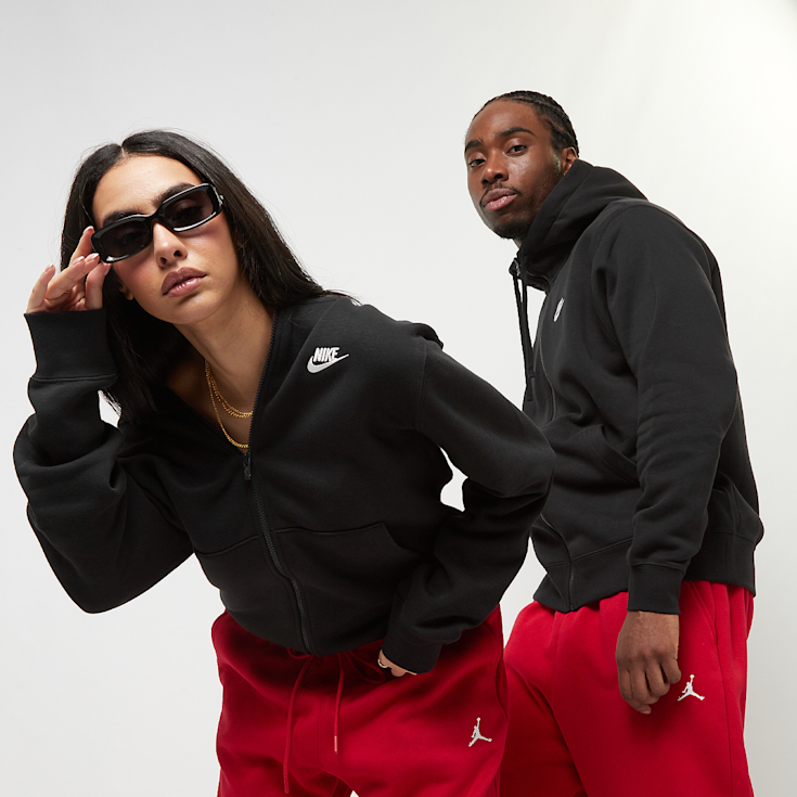 Black and red nike hoodie discount