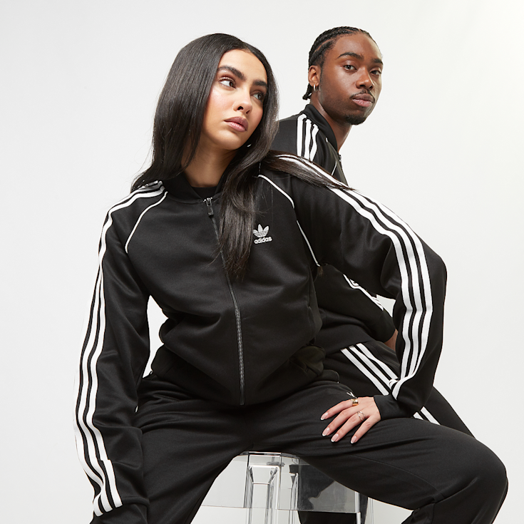 Superstar track jacket black on sale