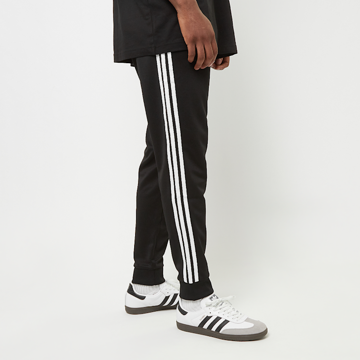 Adidas originals superstar 3-stripe cropped black track pants shop
