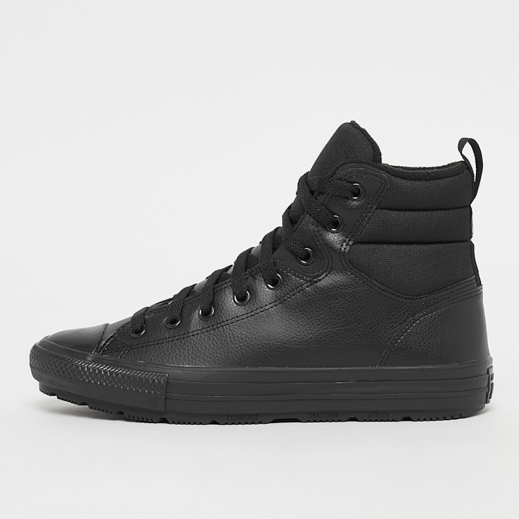 Black leather chuck taylors new arrivals