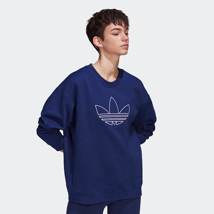 Adidas originals blue sweatshirt cheap