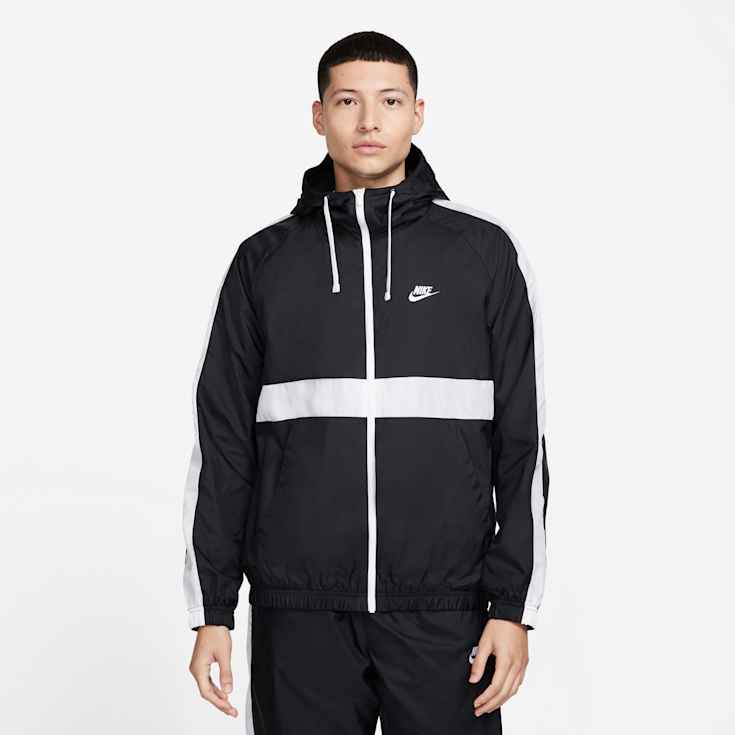 Black nike hooded tracksuit store