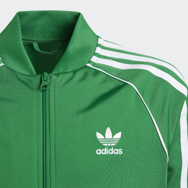 Adidas originals superstar track top green top