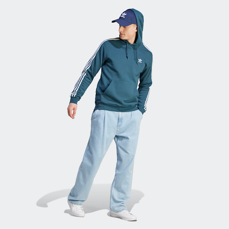 Compra adidas Originals Sudadera con capucha adicolor 3 Stripes azul SNIPES