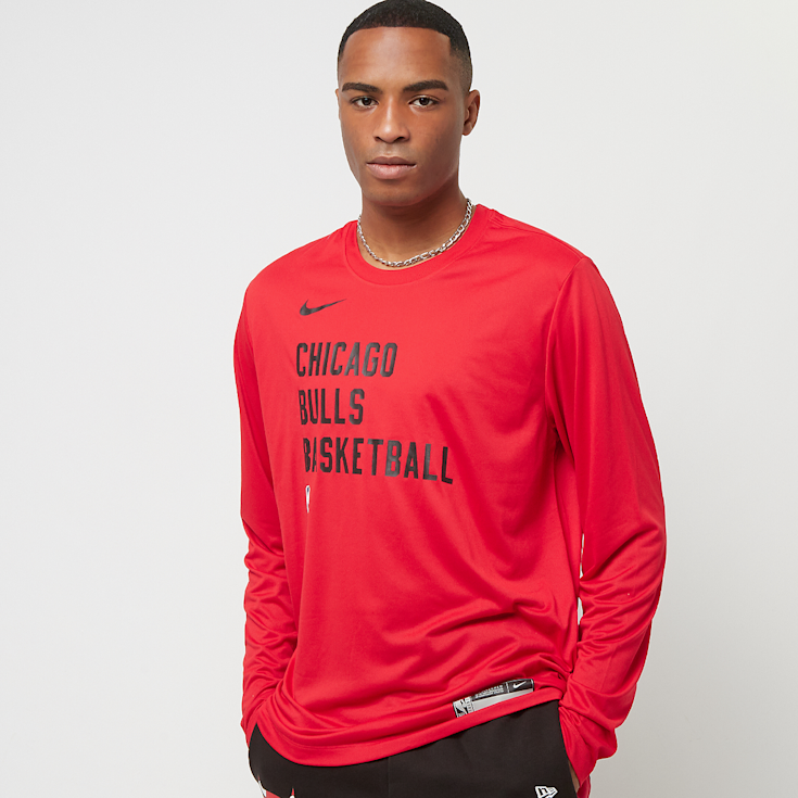 NBA Chicago Bulls Dri Fit Essential Print Longsleeve Tee