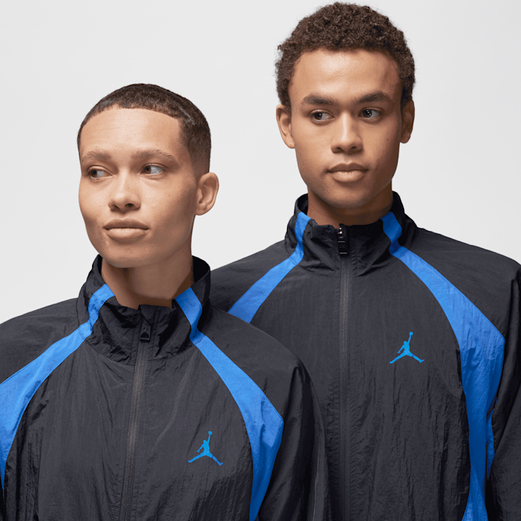 Black and blue jordan jacket sales