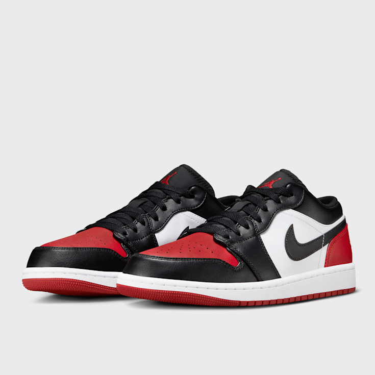 Black red and white jordan hotsell