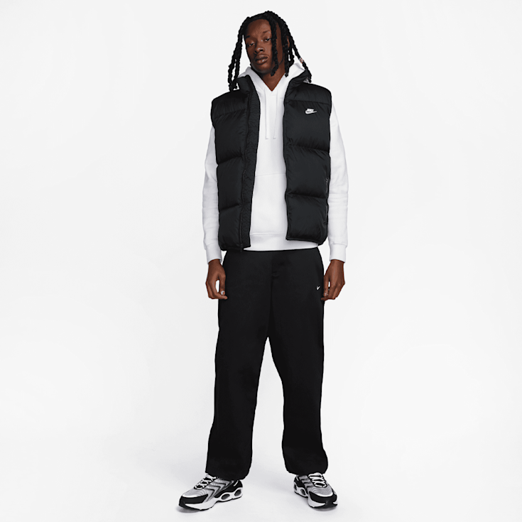 Black nike puffer vest clearance