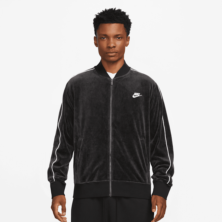 Black velour jacket online