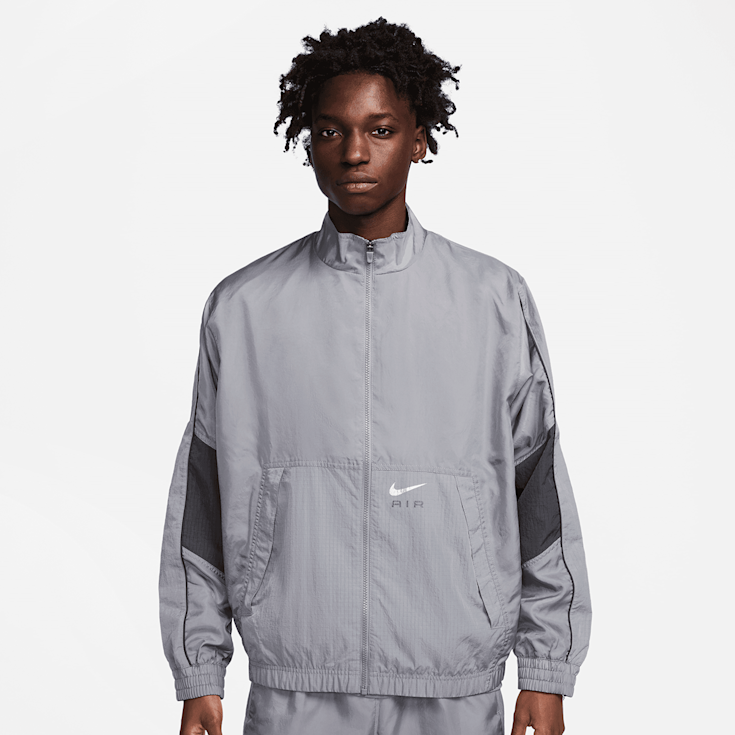 Nike air jacket grey discount