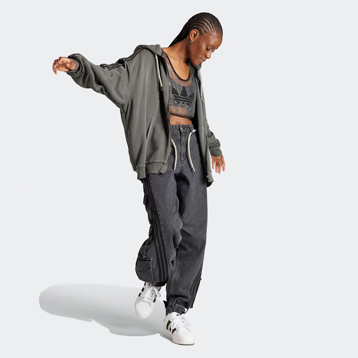 Adidas originals id96 full zip hoodie oversized cheap