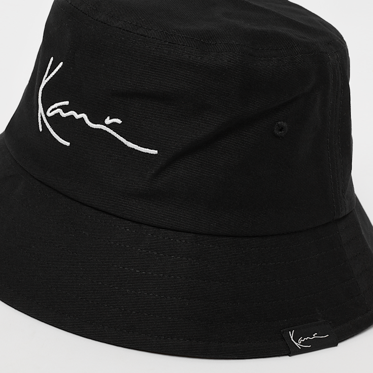 Shop Karl Kani Signature Essential Bucket Hat zwart | SNIPES