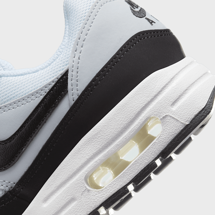 Nike air max 1 gs black white dark grey online