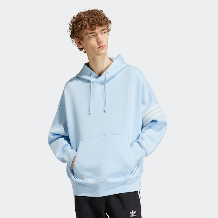 Adidas originals tape fleece overhead hoodie store