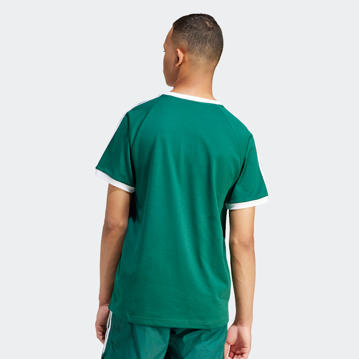 T shirt adidas 3 stripes vert on sale