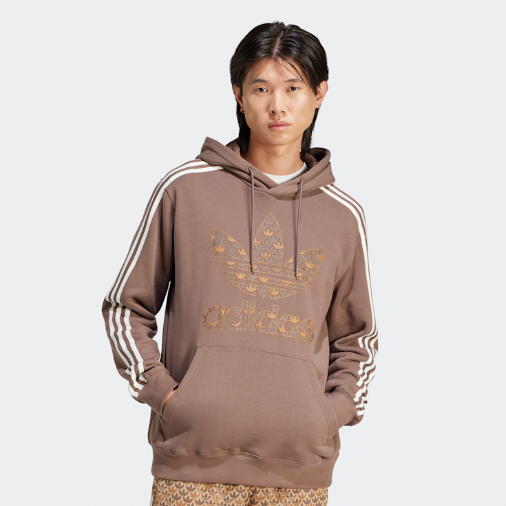 Adidas hoodie bruin outlet