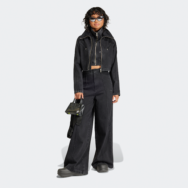 Adidas originals jeans super black clearance