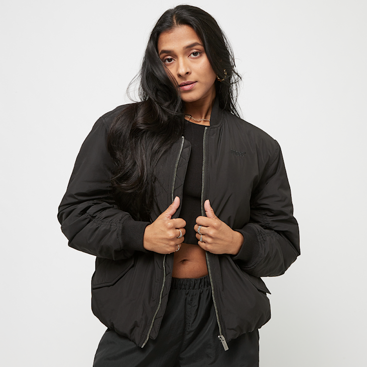 Small Logo Padded Bomber Jacket