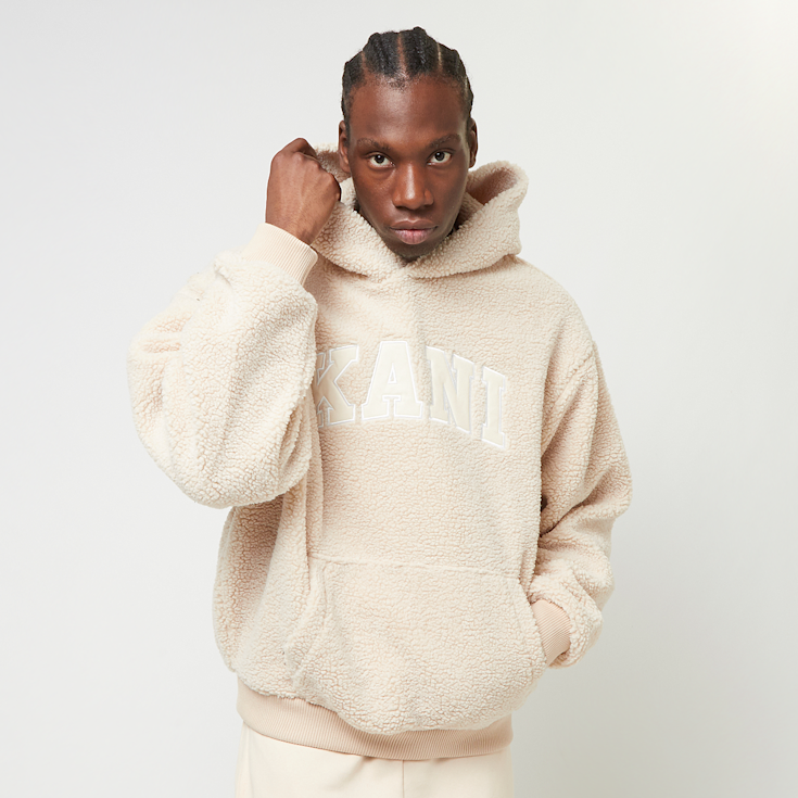 Solid teddy hoodie outlet