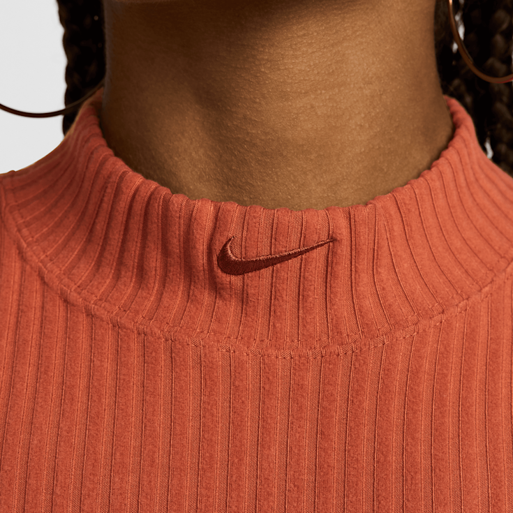 Nike Sportswear Chill Knit Rib Crop Tank orange kaufen