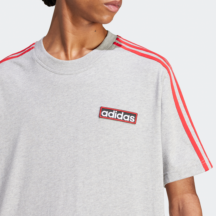 Adidas originals adibreak chevron striped logo t-shirt hotsell
