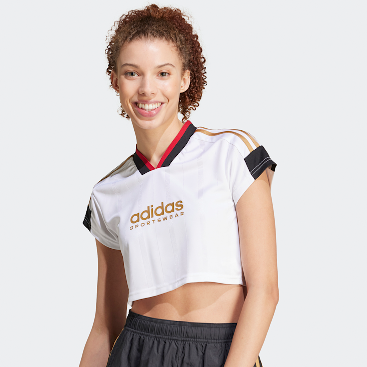 Adidas originals sudadera con capucha 3-stripes crop shop
