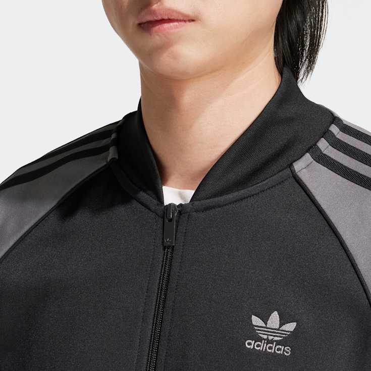 Adidas originals superstar poly track top outlet