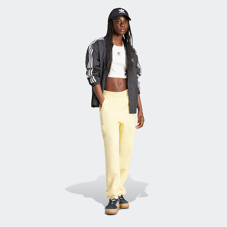 White adidas crop discount