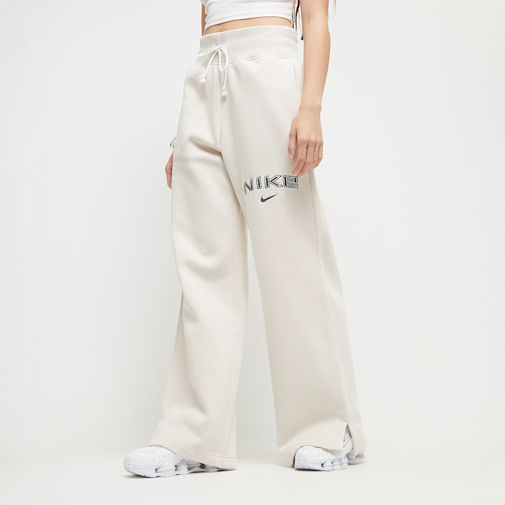 Nike Sportswear Phoenix High Rise Logo Wide Leg Pants beige kaufen