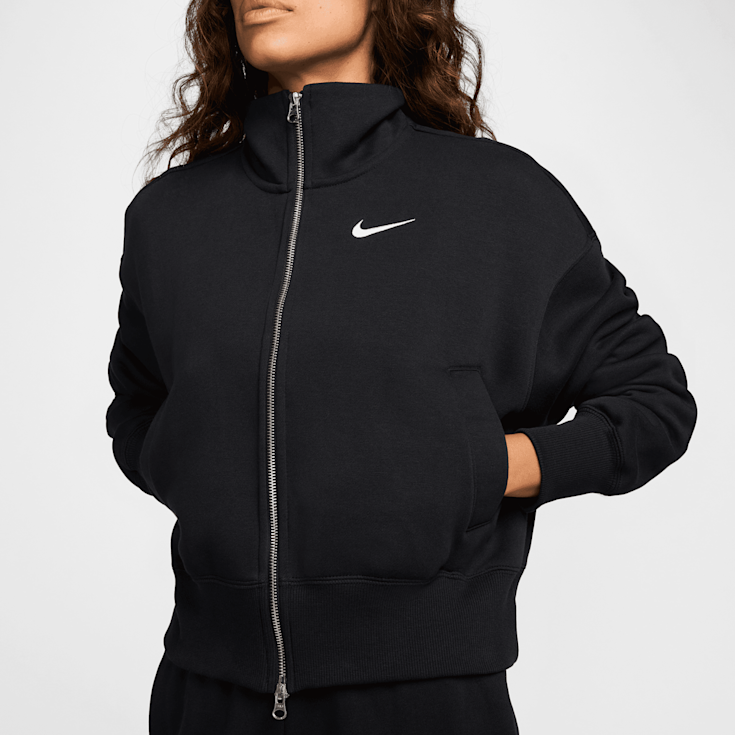 Black nike track jacket new arrivals