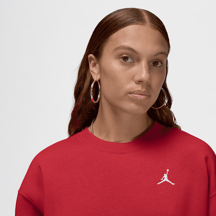 Jordan Brooklyn Fleece Crew Neck Sweatshirt rot kaufen