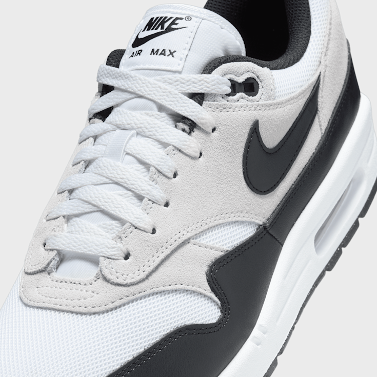 Nike air max 1 essential zwart grijs deals