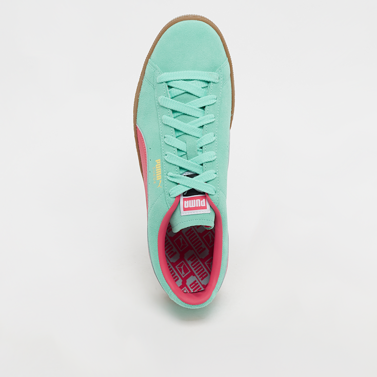 Puma suede azul turquesa top