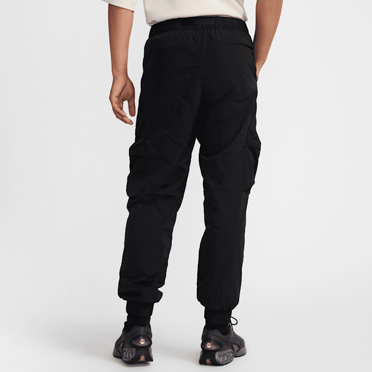 Black woven tech pack cargo pants new arrivals