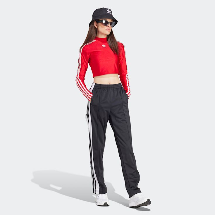 adidas Originals 3 Streifen Cropped Longsleeve rot kaufen