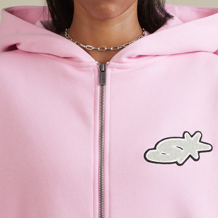 S Star Oversized Zip Hoodie