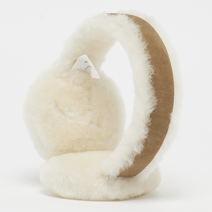 W SHEEPSKIN EMBROIDERY EARMUFF chestnut