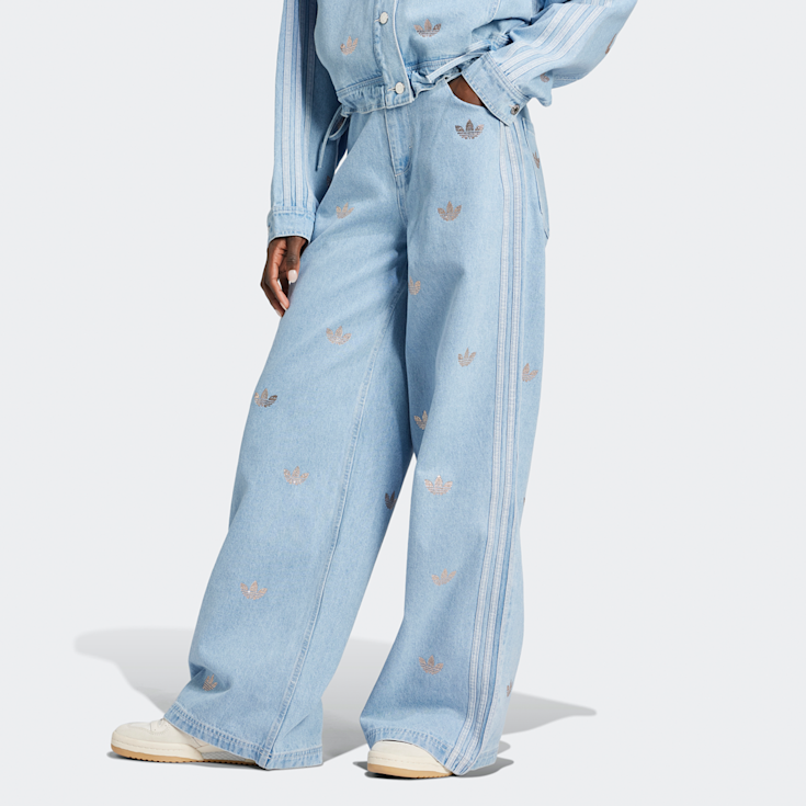 Compra adidas Originals Denim Rhinestone Pants azul SNIPES