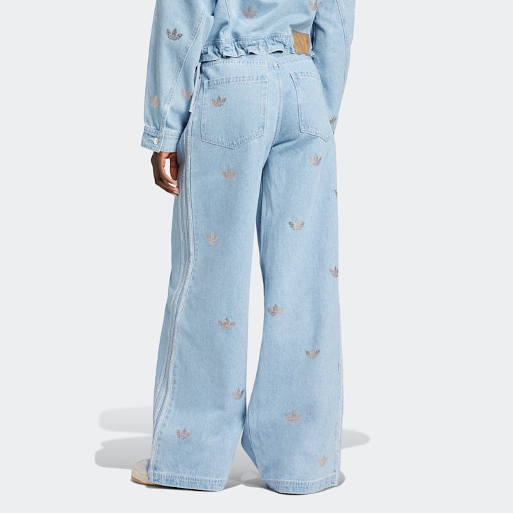 Acheter adidas Originals Denim Rhinestone Pants bleu SNIPES