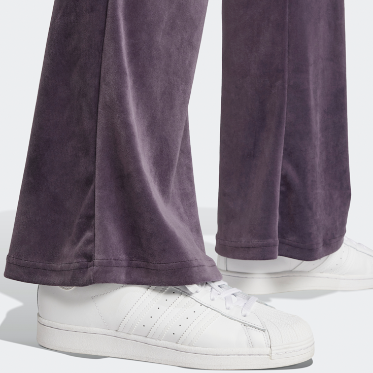 adidas Originals Velvet Rhinestone Trefoil Hose lila kaufen