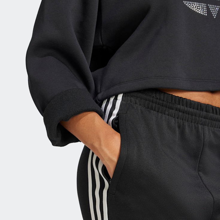 Adidas originals trefoil crop hoodie  women's online