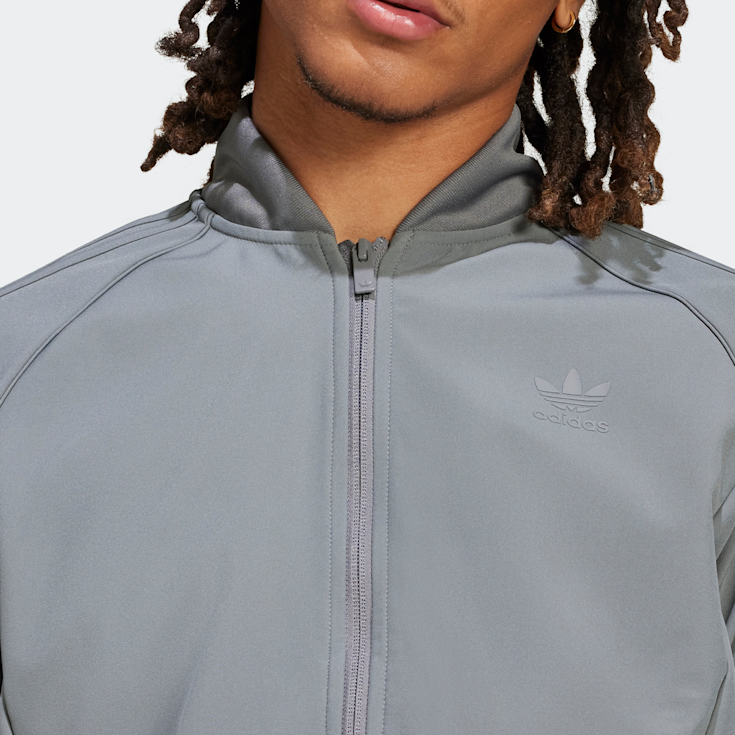 Adidas graue jacke discount